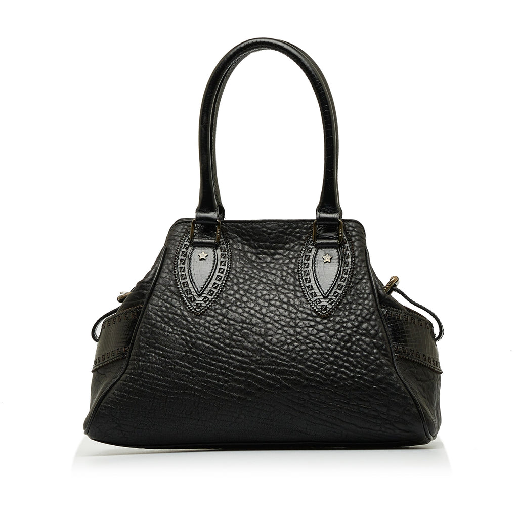FENDI Leather Etniko Du Jour Handbag