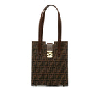 FENDI Zucca Canvas Tote Tote Bag
