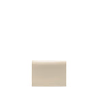 Saint Laurent/YSL Cassandra Chain Wallet Calfskin White GHW