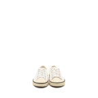 Celine Size 39 Blank Toe Cap Low Top Sneakers Canvas/Calfskin Off White SHW