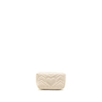 Gucci GG Marmont Super Mini Calfskin White GHW