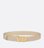 C Est Dior Belt Rope Beige Smooth Calfskin 30 mm