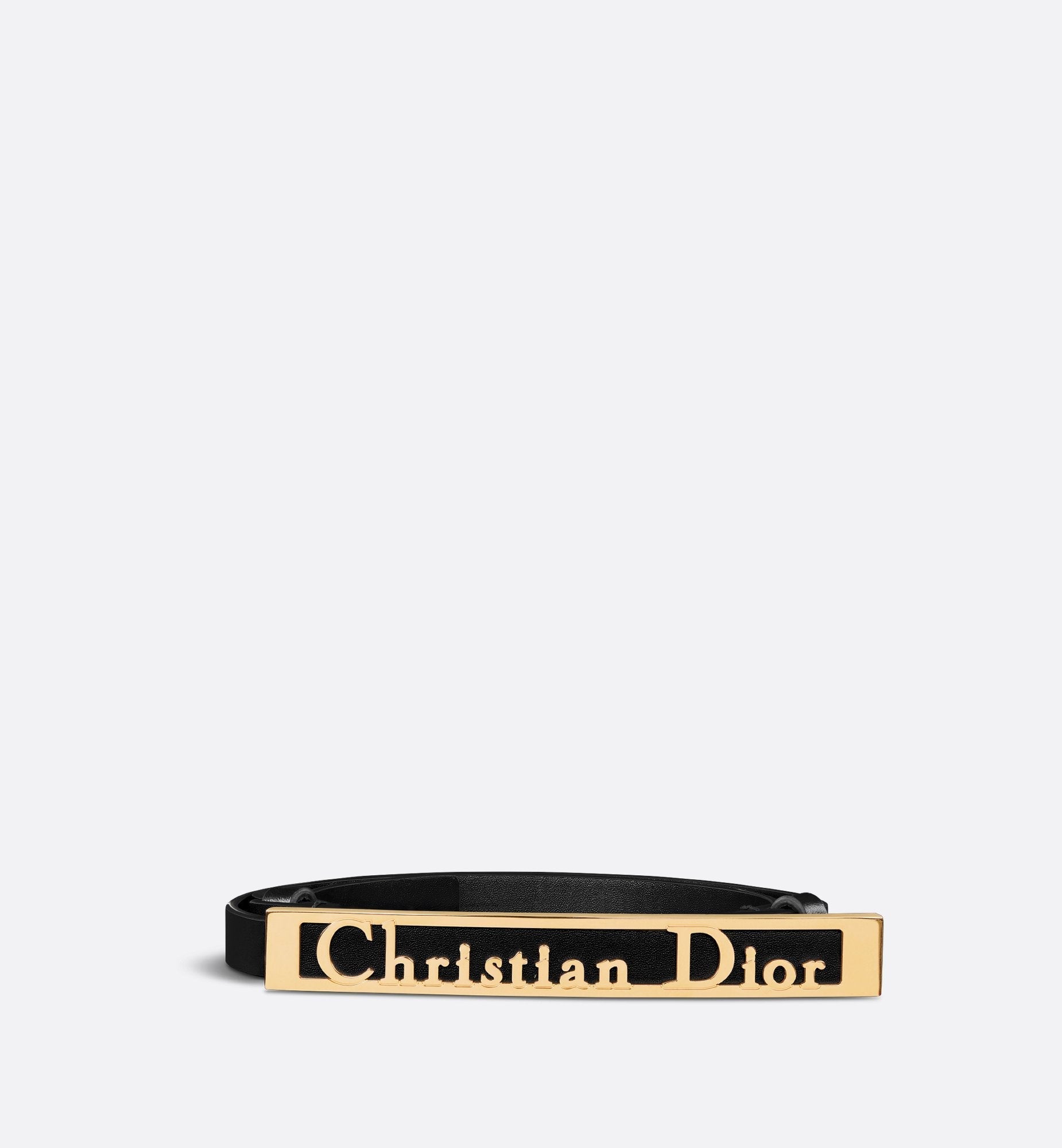 Diorsignature Belt Black Ultrasoft Calfskin 12 mm