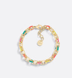 Dioriviera Petit Cd Bracelet Gold Finish Metal And Multicolor Lacquer