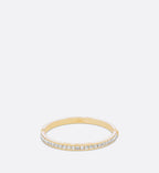 Dior Night Code Bangle Gold Finish Metal White Crystals And White Lacquer