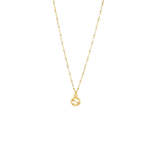 Gucci Yellow Gold Necklace With Interlocking G
