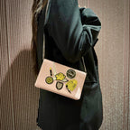Christian Dior Diorama Patch Embellished Leather Wallet on Chain TWS
