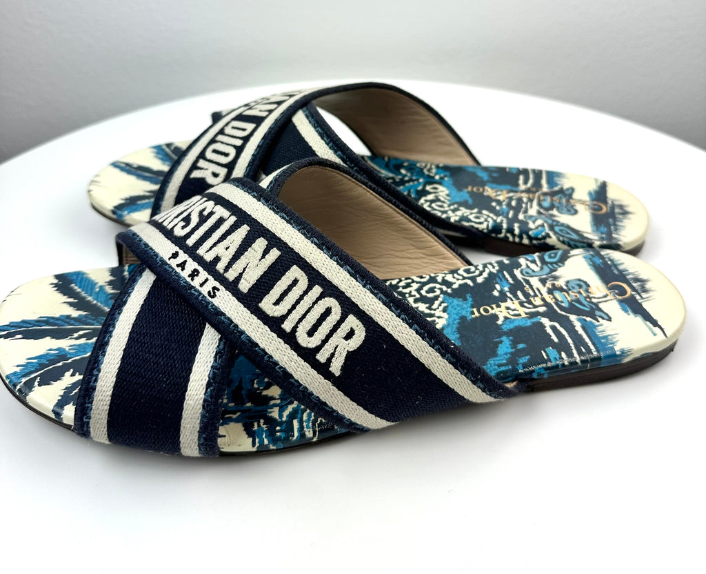 Christian Dior Criss Crossway slides size 39