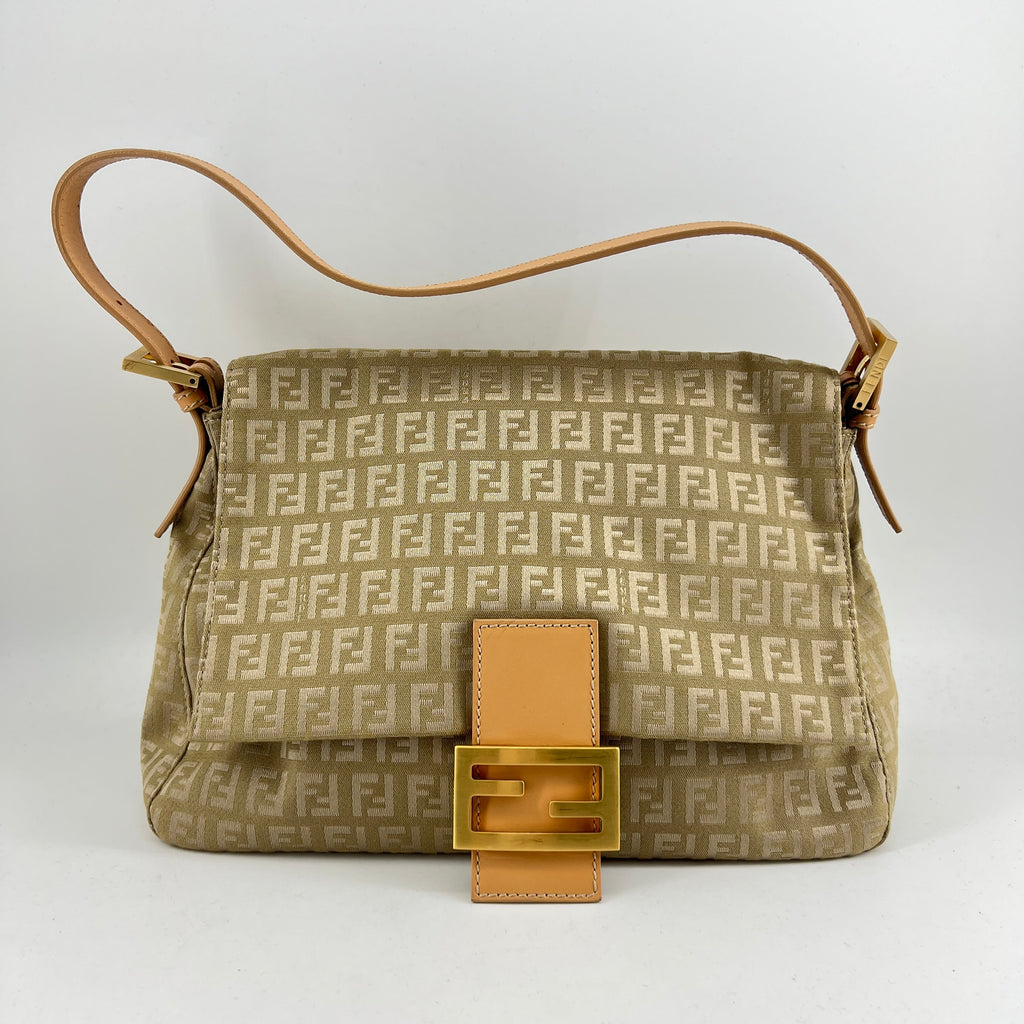 Fendi Zukka Mamma Baguette Shoulder Bag TWS