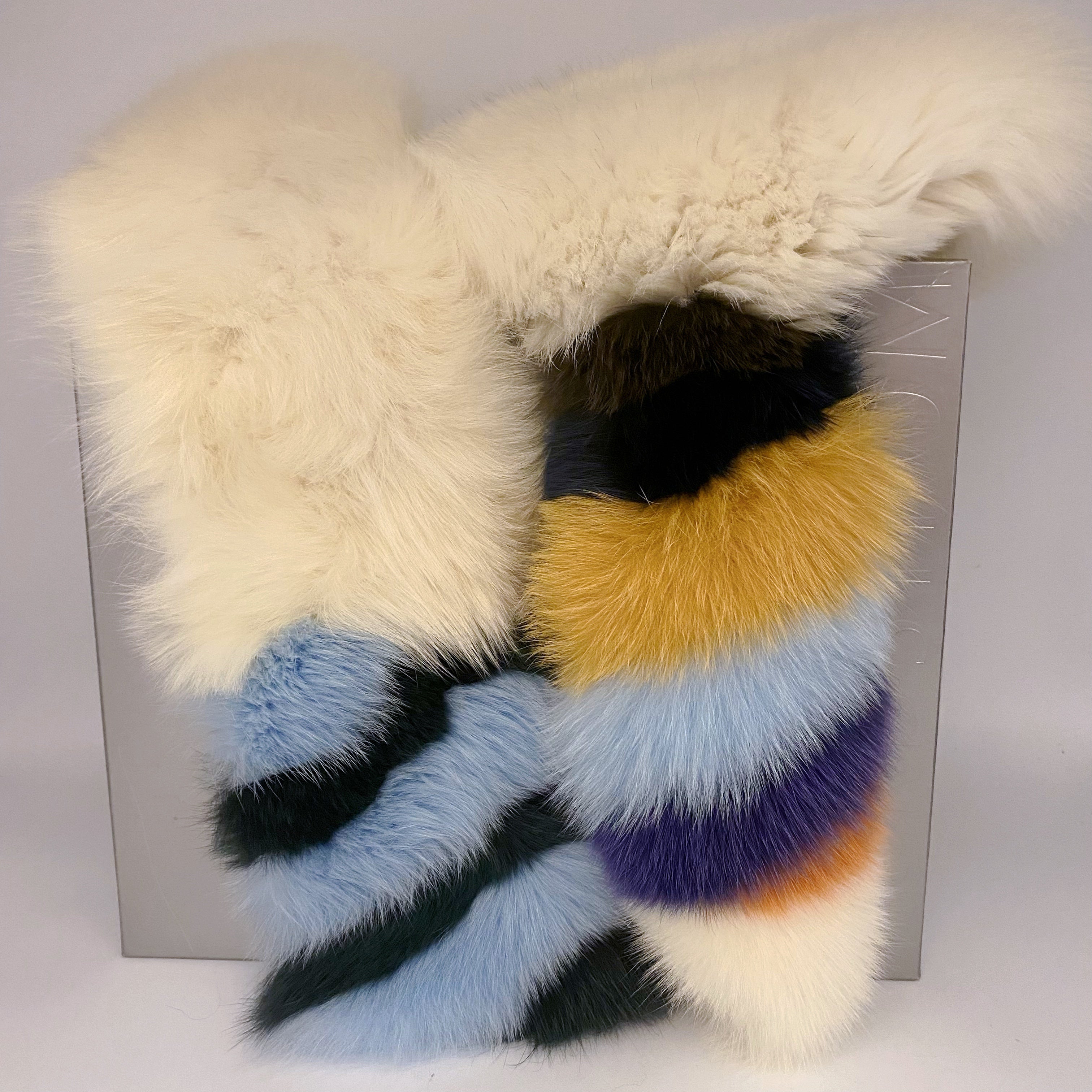 Fendi fox fur scarf