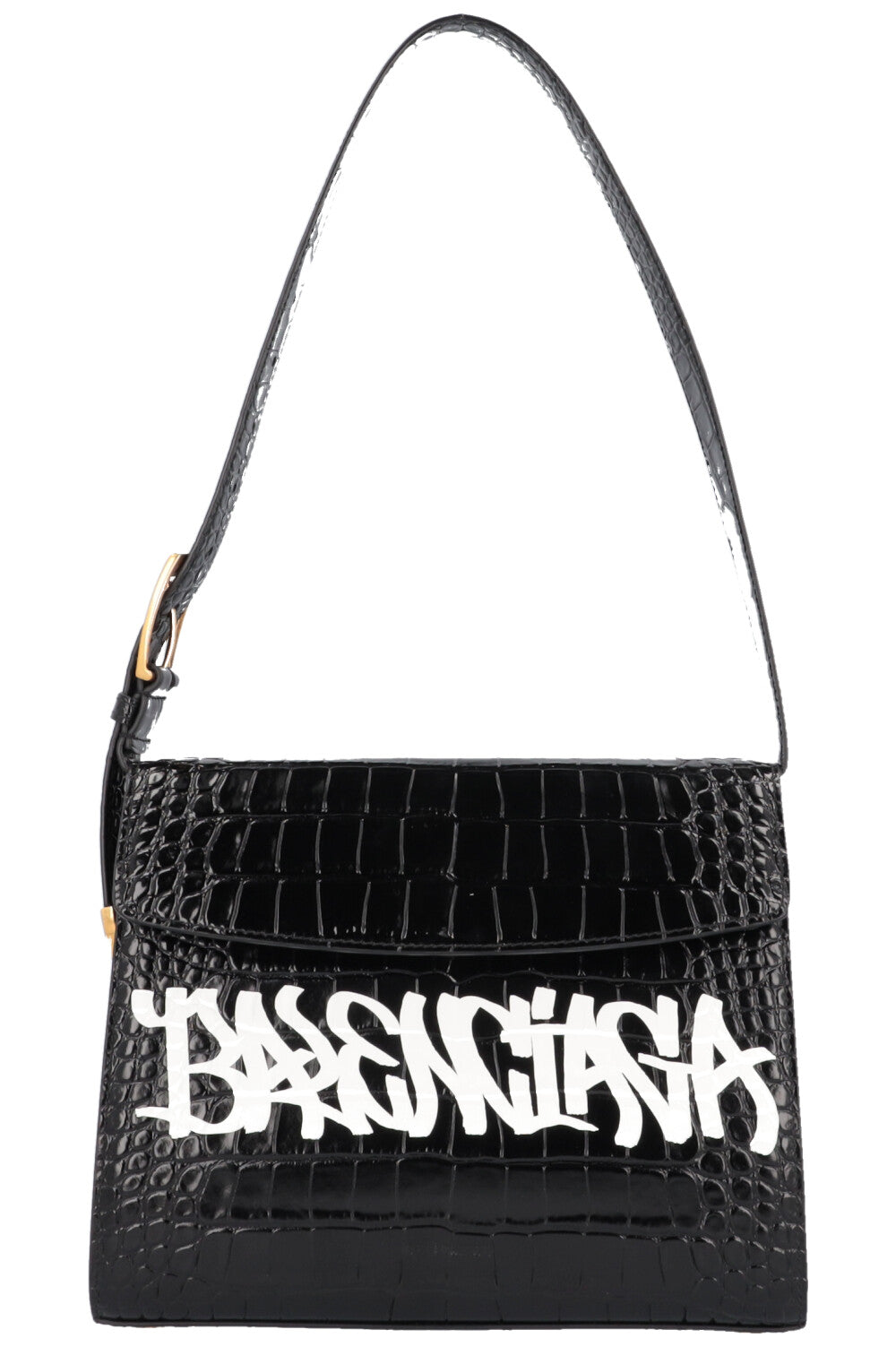 BALENCIAGA Ghost Graffitti M Bag Croc
