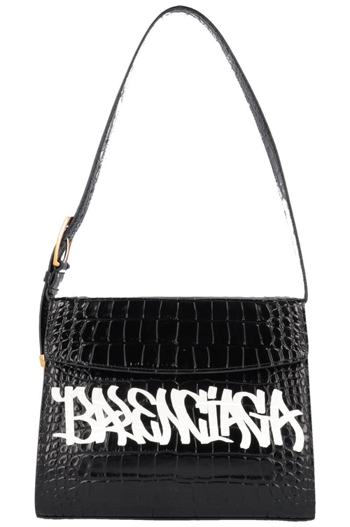 BALENCIAGA Ghost Graffitti M Bag Croc