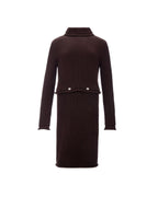 Bottega Veneta  Ribbed Knit Dress Brown