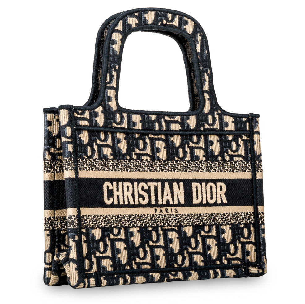 Dior Mini Book Tote - Oblique Canvas