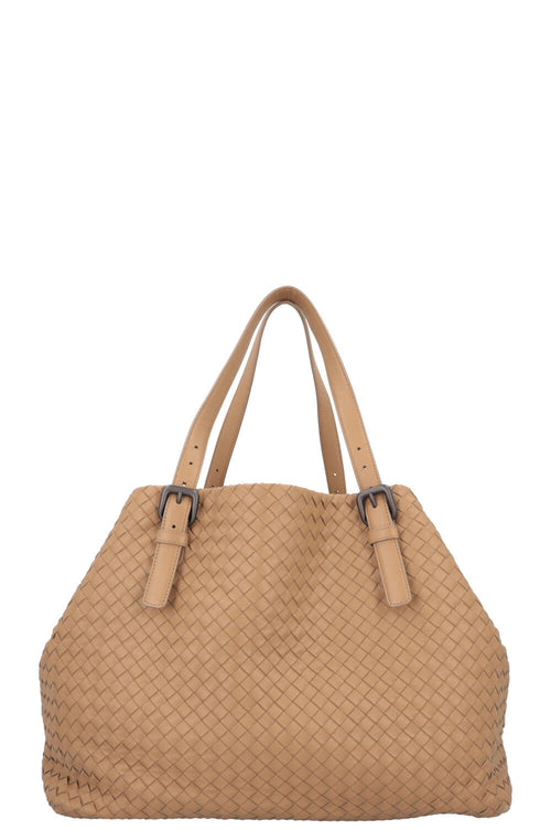 BOTTEGA VENETA Tote Bag Intrecciato Camel