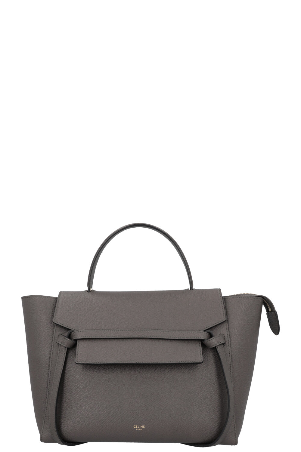 CELINE Mini Belt Bag Leather Grey