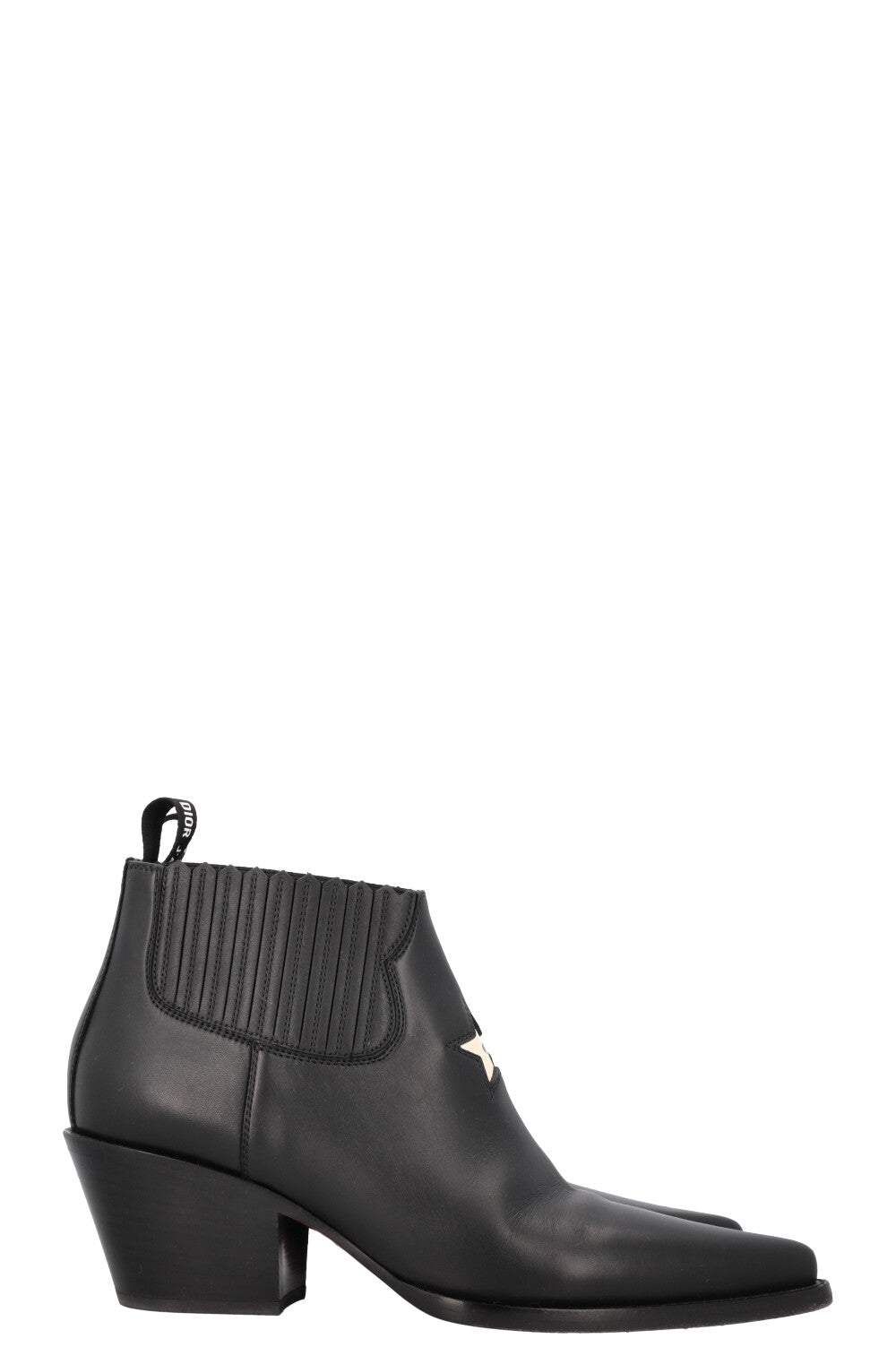 CHRISTIAN DIOR L.A West Cowboy Boots Black