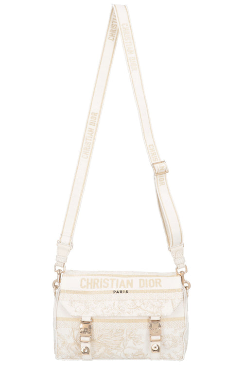 CHRISTIAN DIOR Diorcamp Messenger Bag White Gold