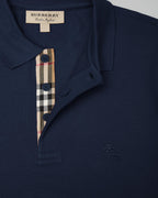Burberry Short Sleeve Polo Shirt Men Navy Blue