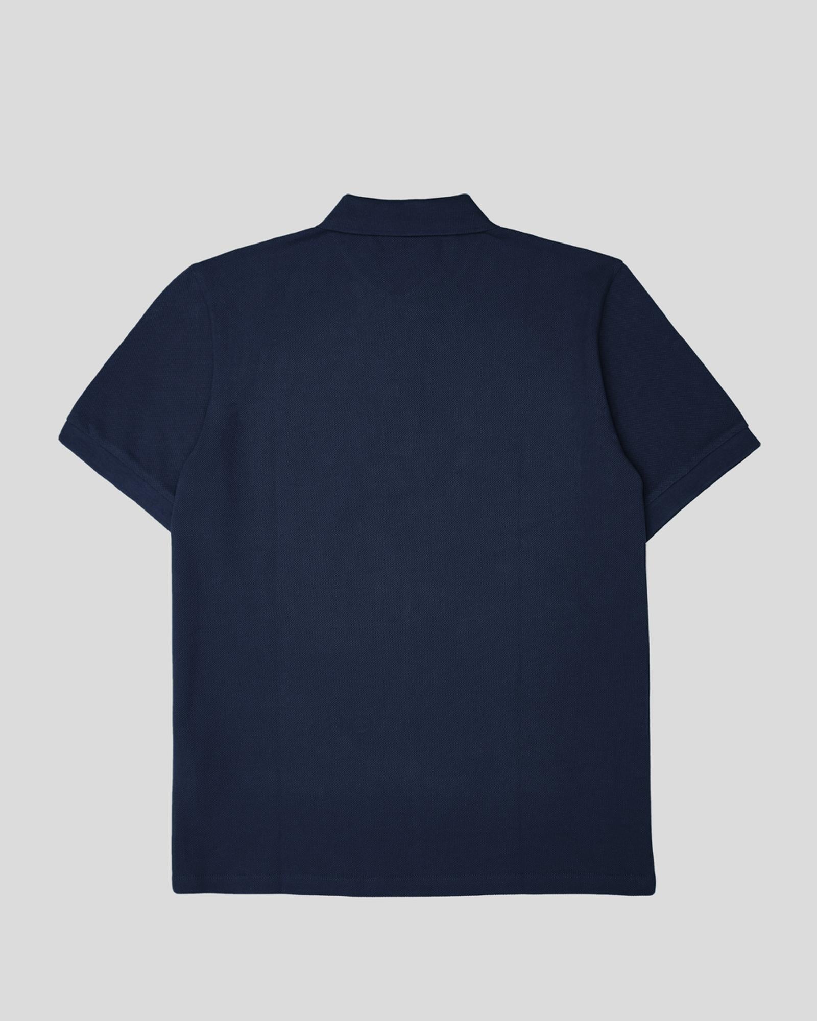 Burberry Short Sleeve Polo Shirt Men Navy Blue