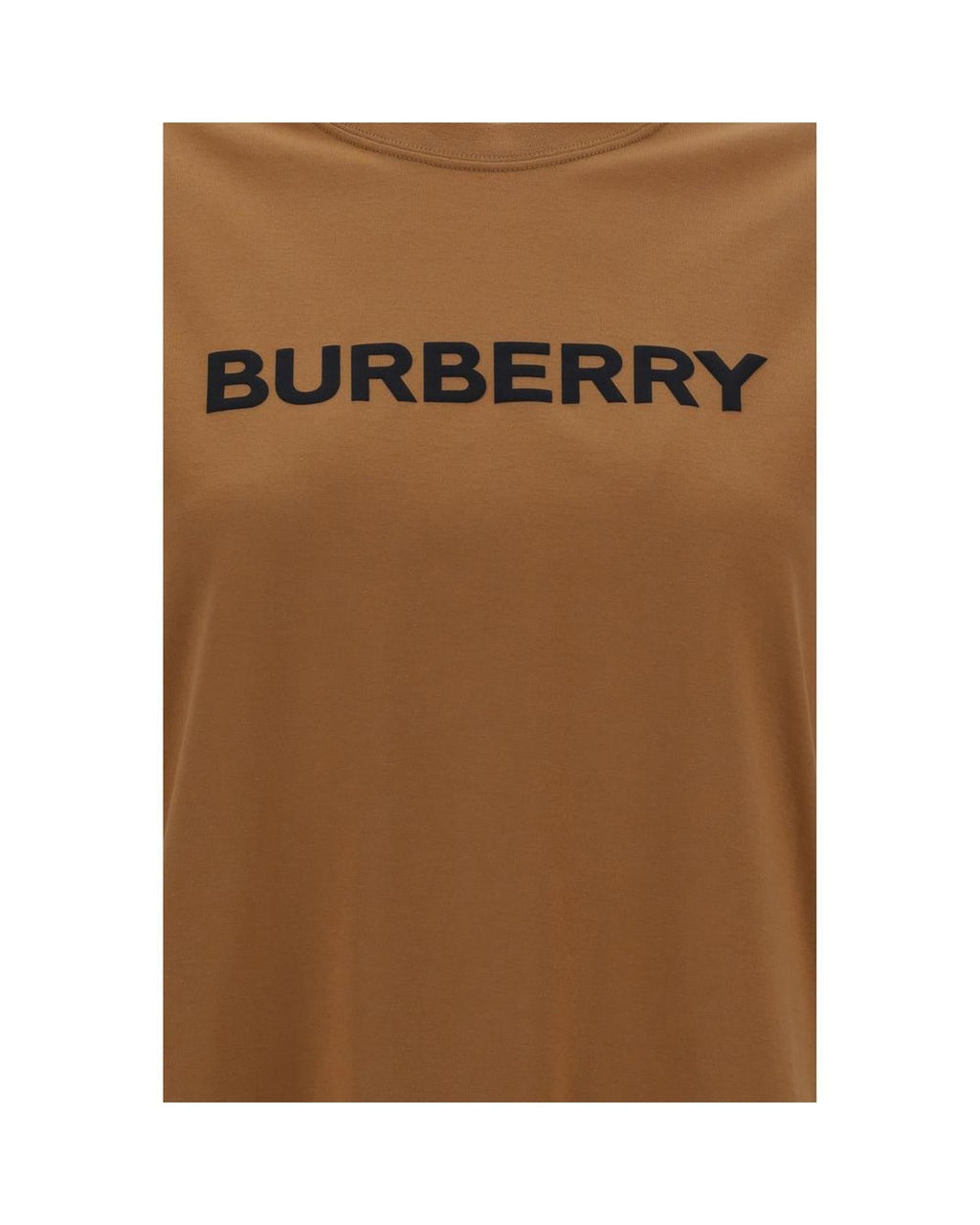 Burberry Cotton Logo TShirt Women Brown Tops