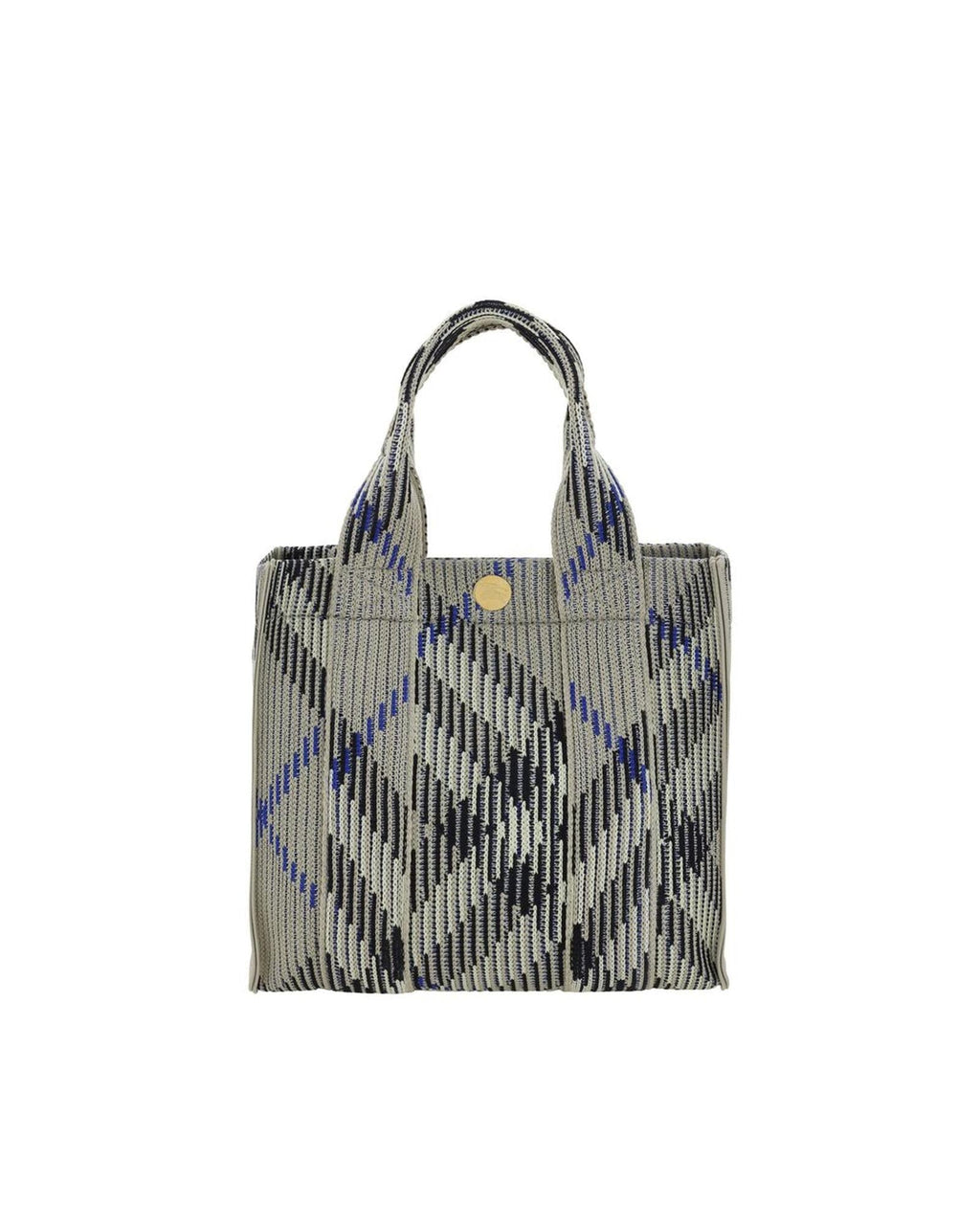 Burberry Knitted Lola Bag Small Size Women Gray Handbags