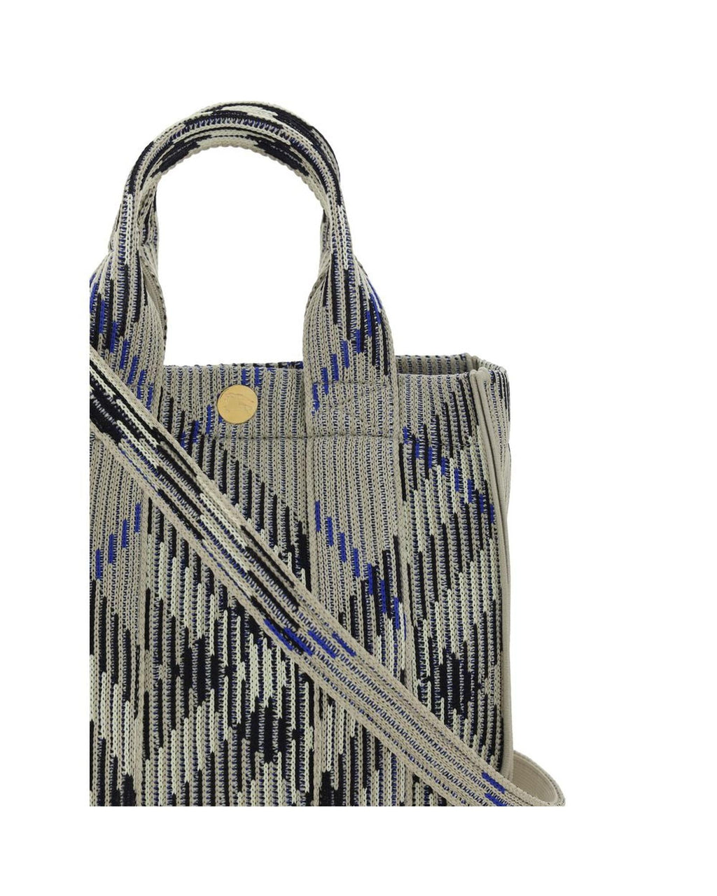 Burberry Knitted Lola Bag Small Size Women Gray Handbags