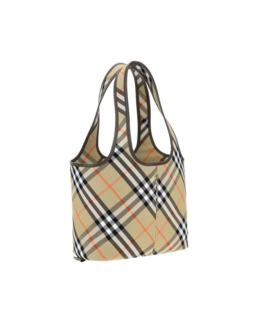 Burberry Beige Check Tote Bag Women Shoulder Bags