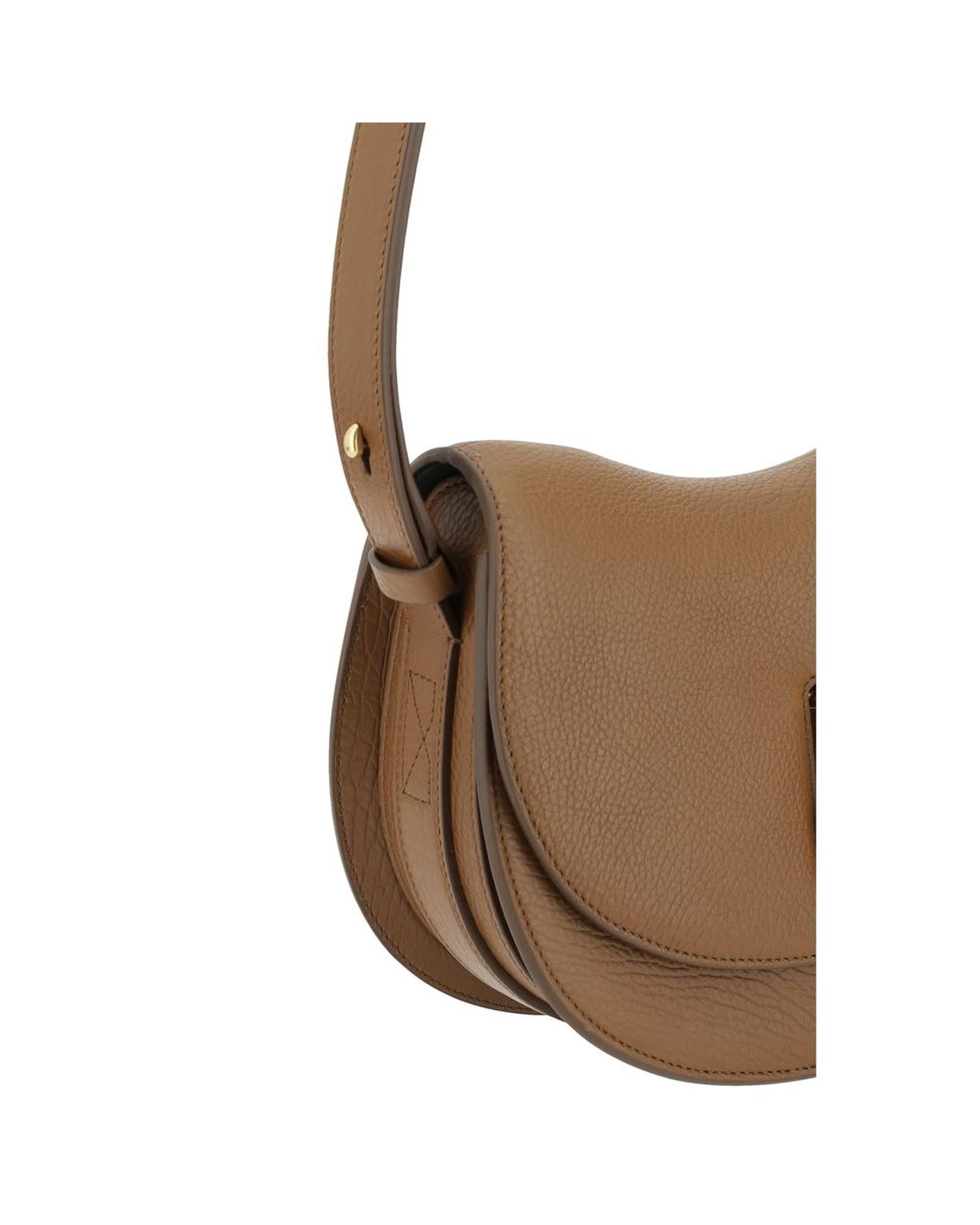 Burberry Lola Small Leather Bag Women Brown Shoulder Bags