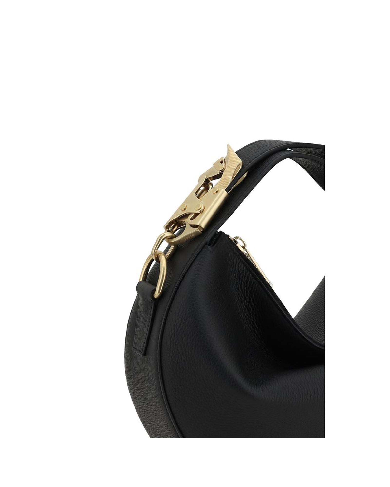Burberry Lola Bag Half-Moon Style Women Black Shoulder Bags