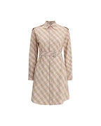 Burberry Shirt Dress Plaid Mini Women Multicolor Dresses
