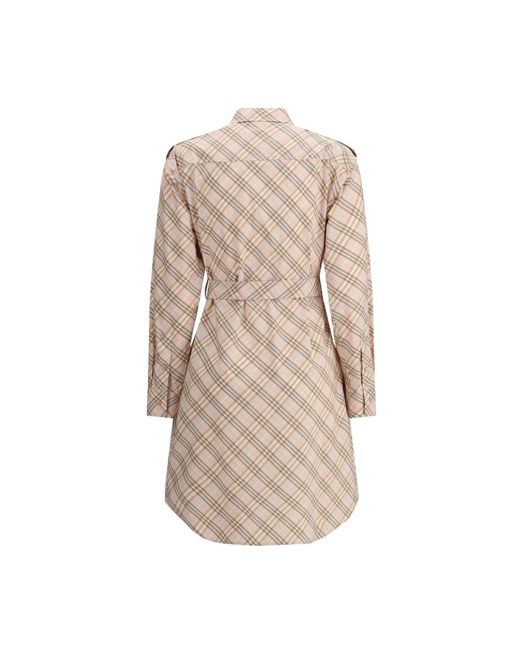 Burberry Shirt Dress Plaid Mini Women Multicolor Dresses