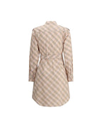 Burberry Shirt Dress Plaid Mini Women Multicolor Dresses