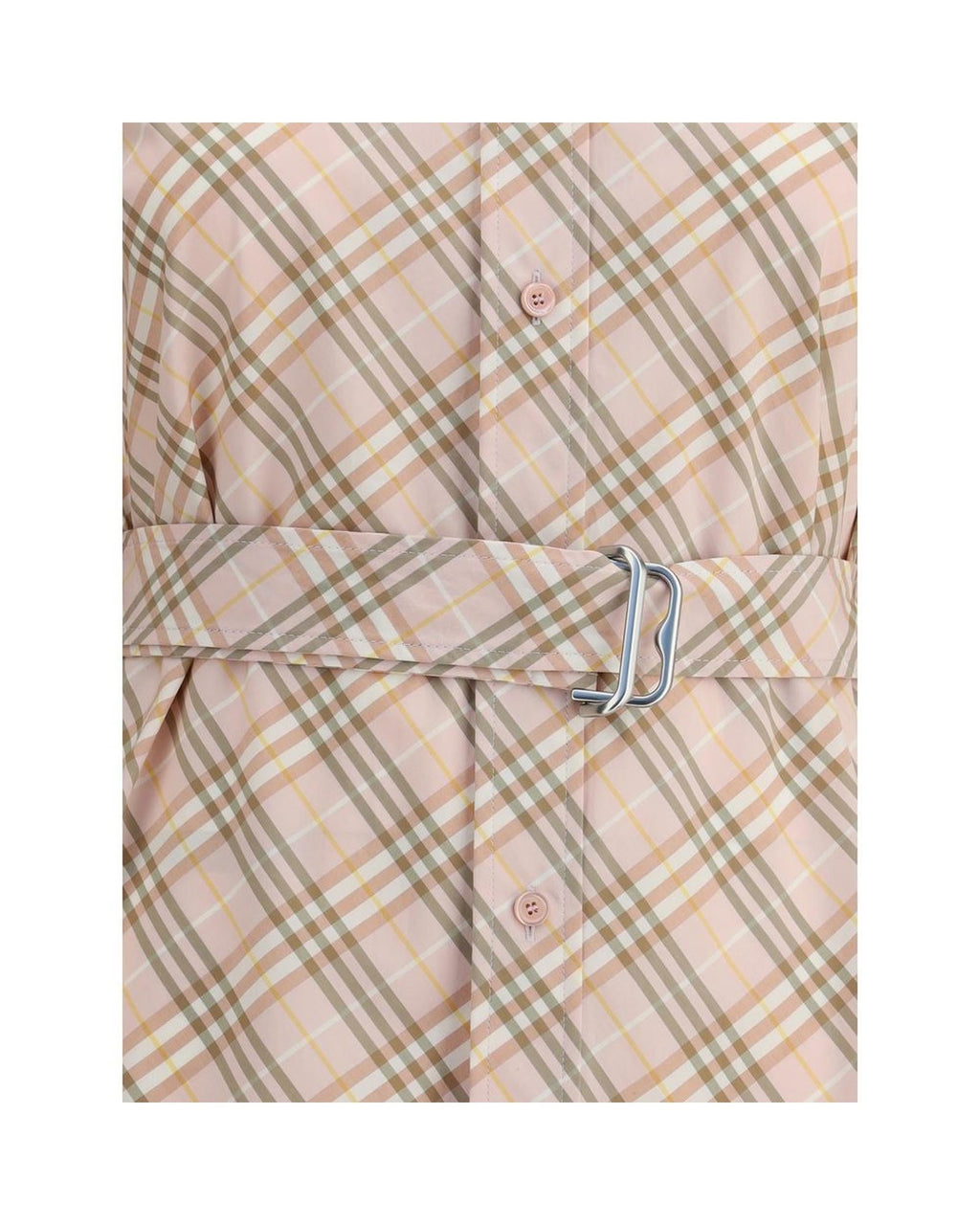 Burberry Shirt Dress Plaid Mini Women Multicolor Dresses