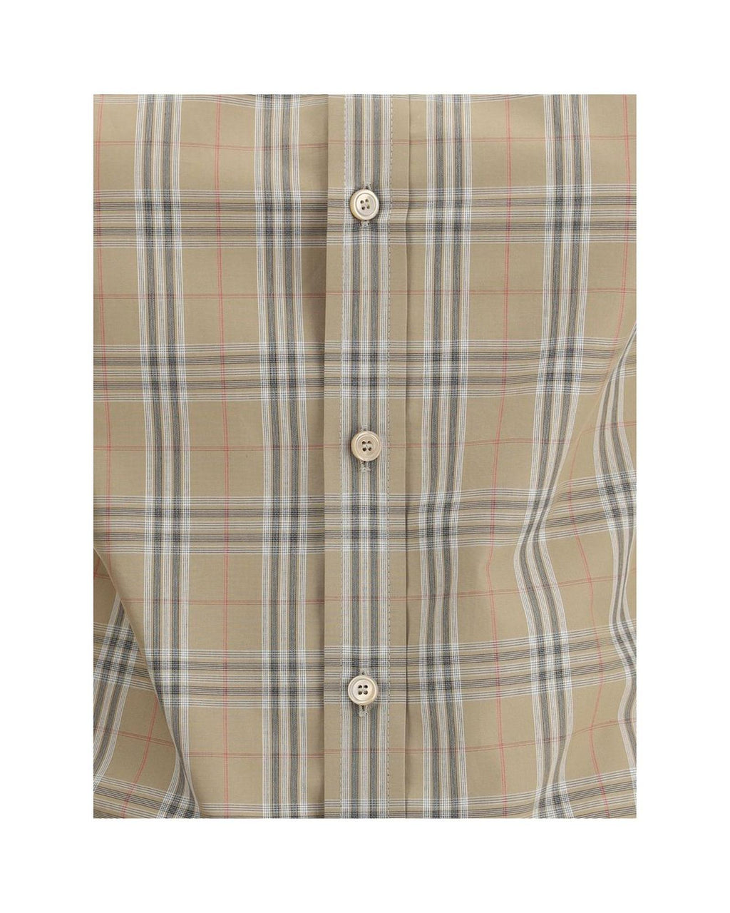 Burberry Short Sleeve Checked Shirt Side Lace Detail Women Brown