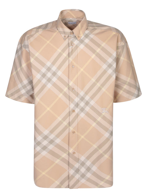BURBERRY Short Sleeve Button-Up Shirt for Men