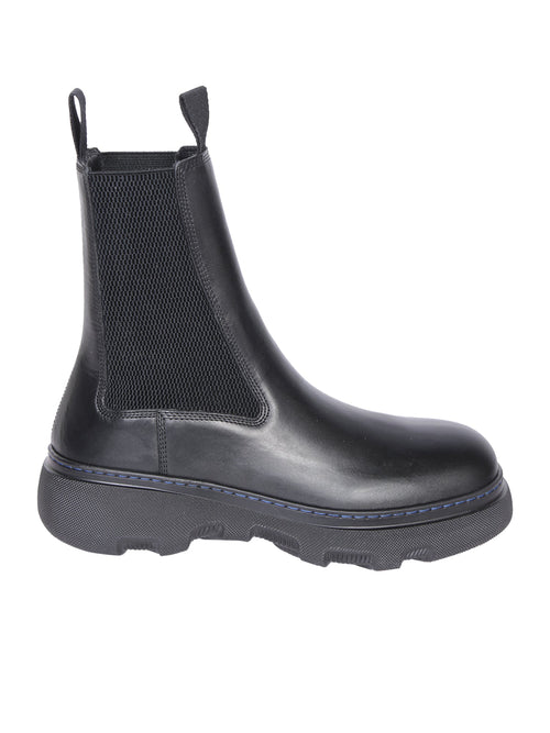 BURBERRY Stylish Leather Ankle Boots for Men