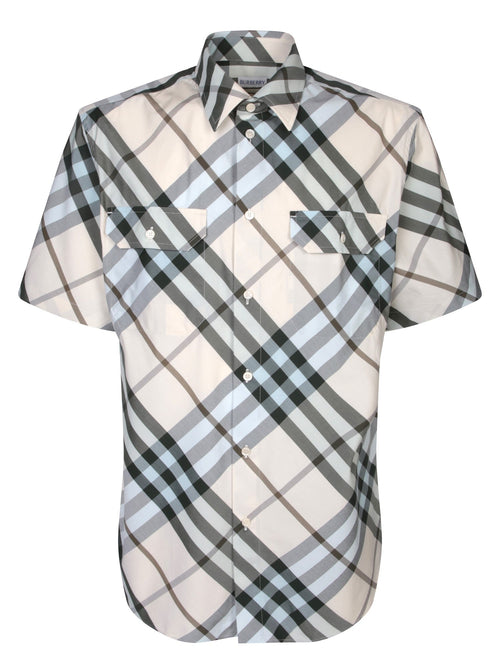BURBERRY Stylish Short Sleeve Check Mini Shirt