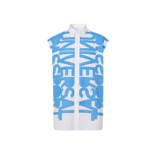 BURBERRY Cotton Printed Shirt for Men - Sleeveless Style