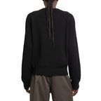 BURBERRY Relaxed Fit Wool Sweater with Zipped Shoulder Detail - Size M