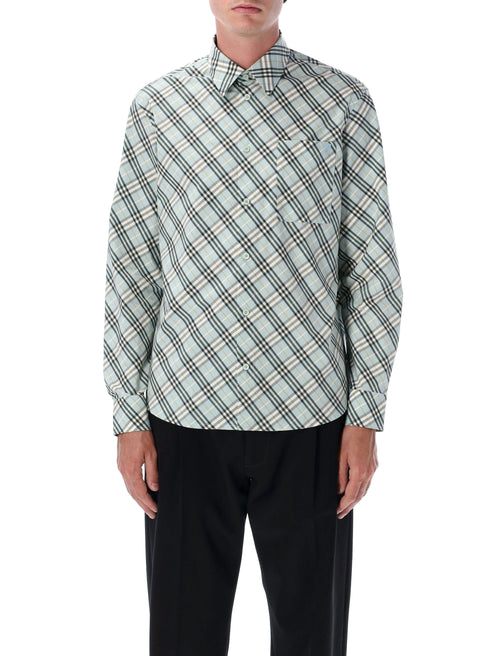 BURBERRY Check Cotton Shirt - Size M