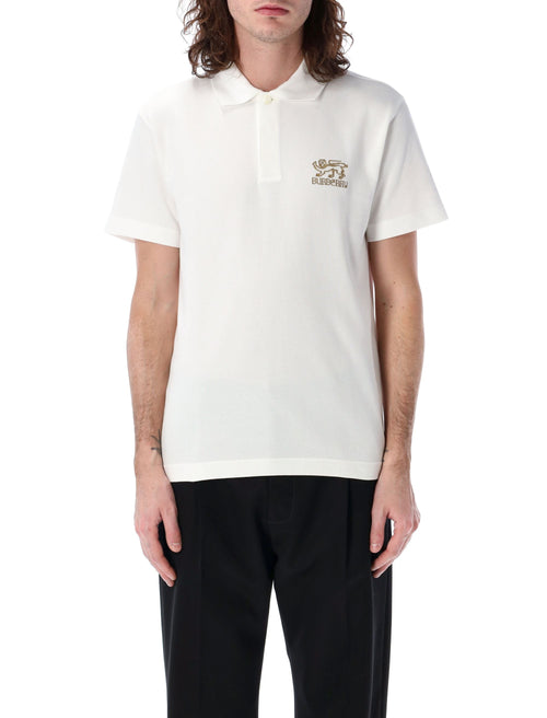 BURBERRY Slim Fit Cotton Polo Shirt - Size L