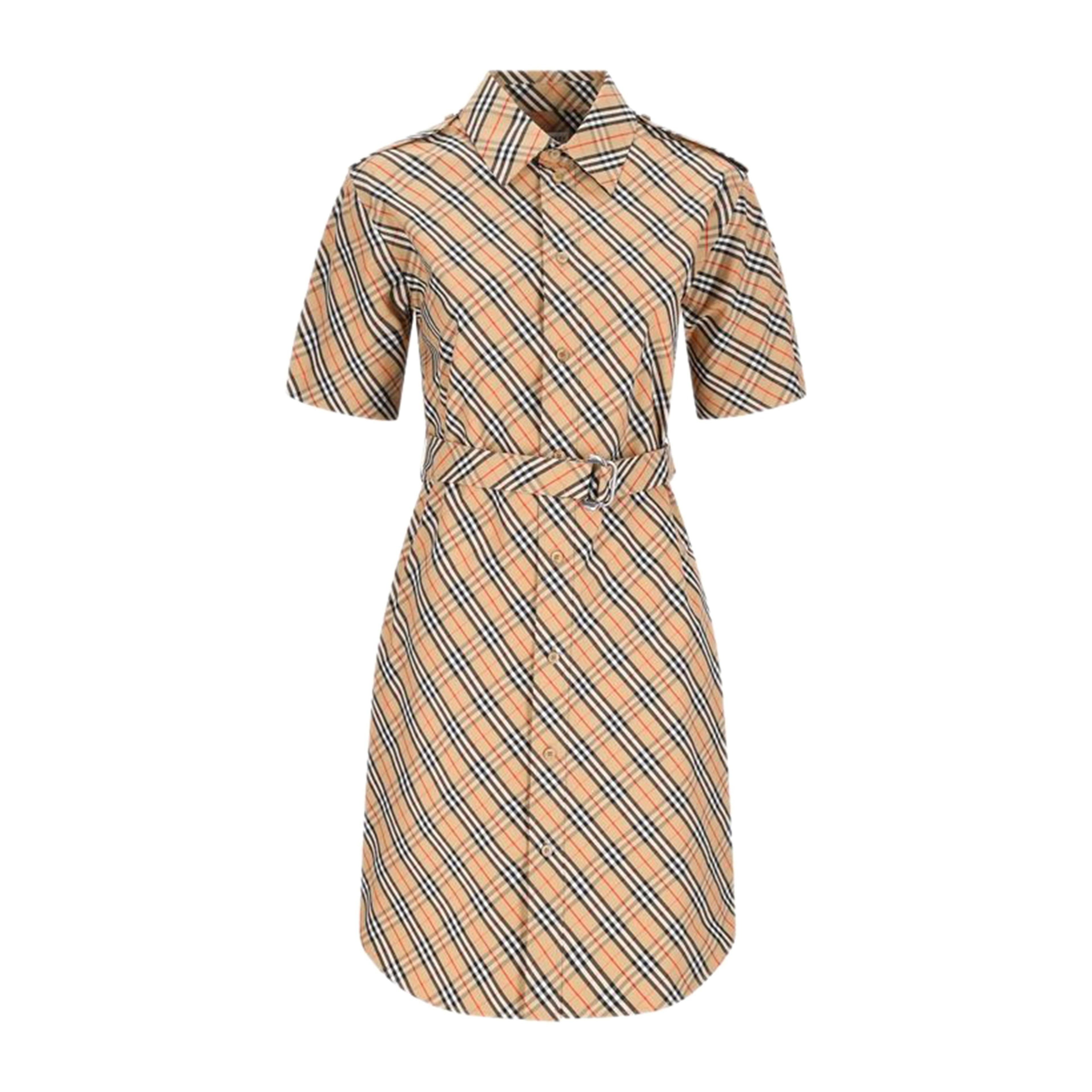 BURBERRY Stylish Women's Mini Dress for Spring Summer 25