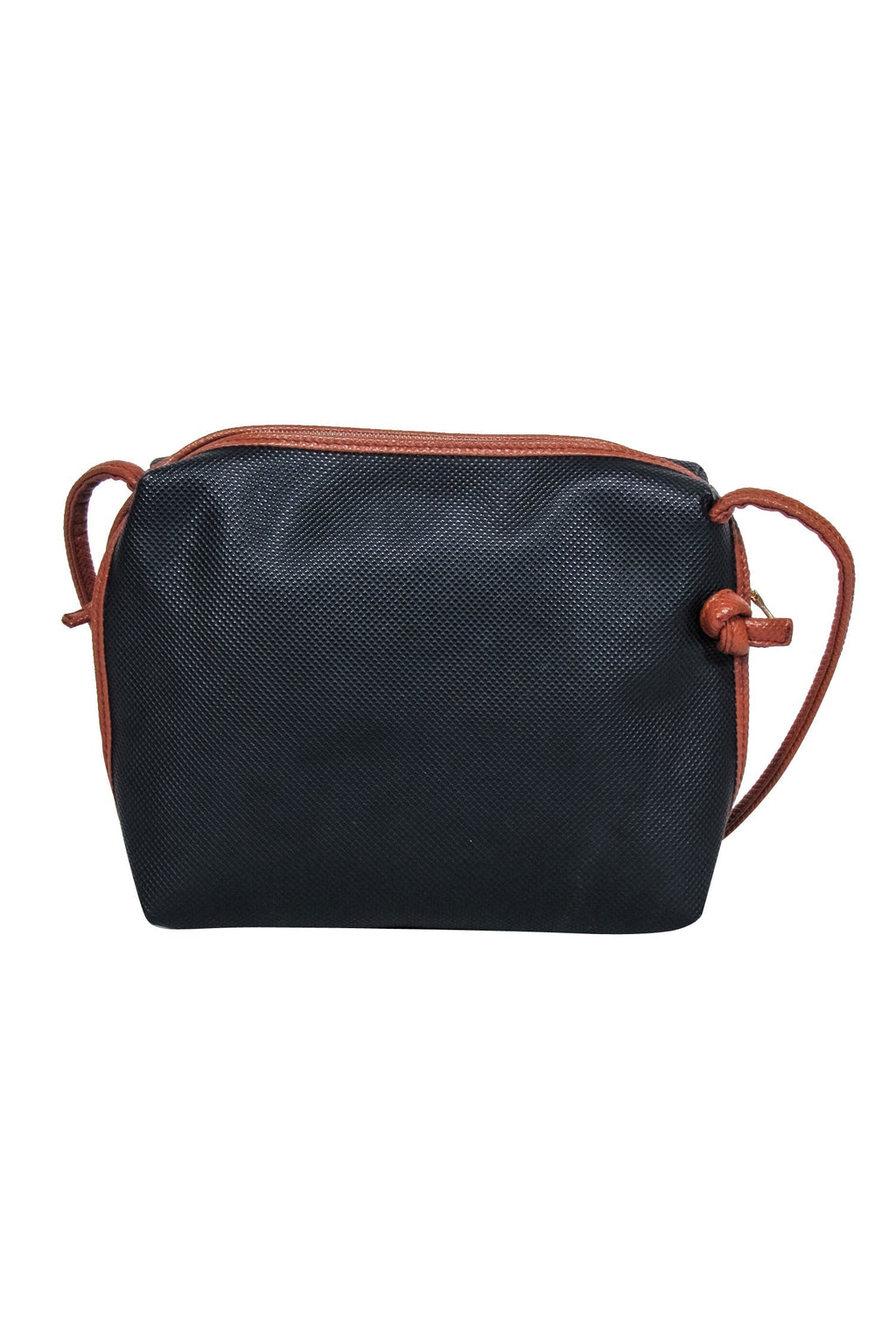 Bottega Veneta - Black Embossed Textured Crossbody Bag