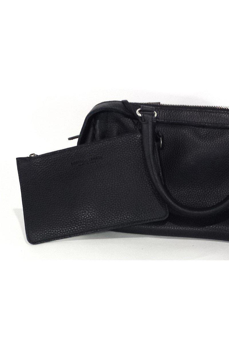 Bottega Veneta - Black Pebbled Leather Handbag