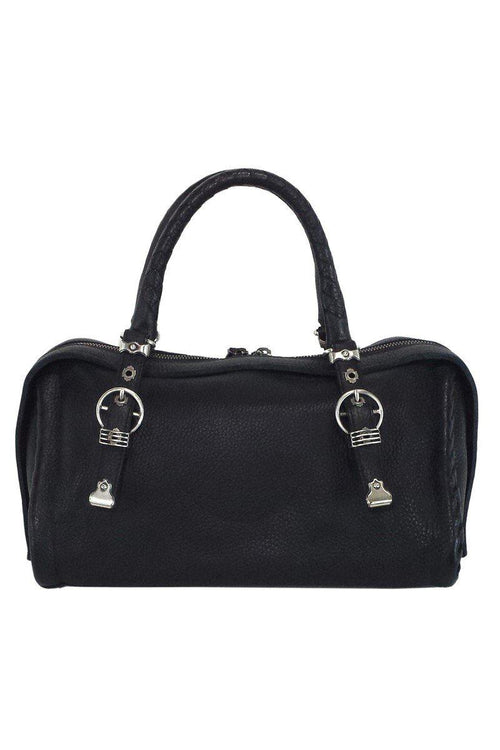 Bottega Veneta - Black Pebbled Leather Handbag