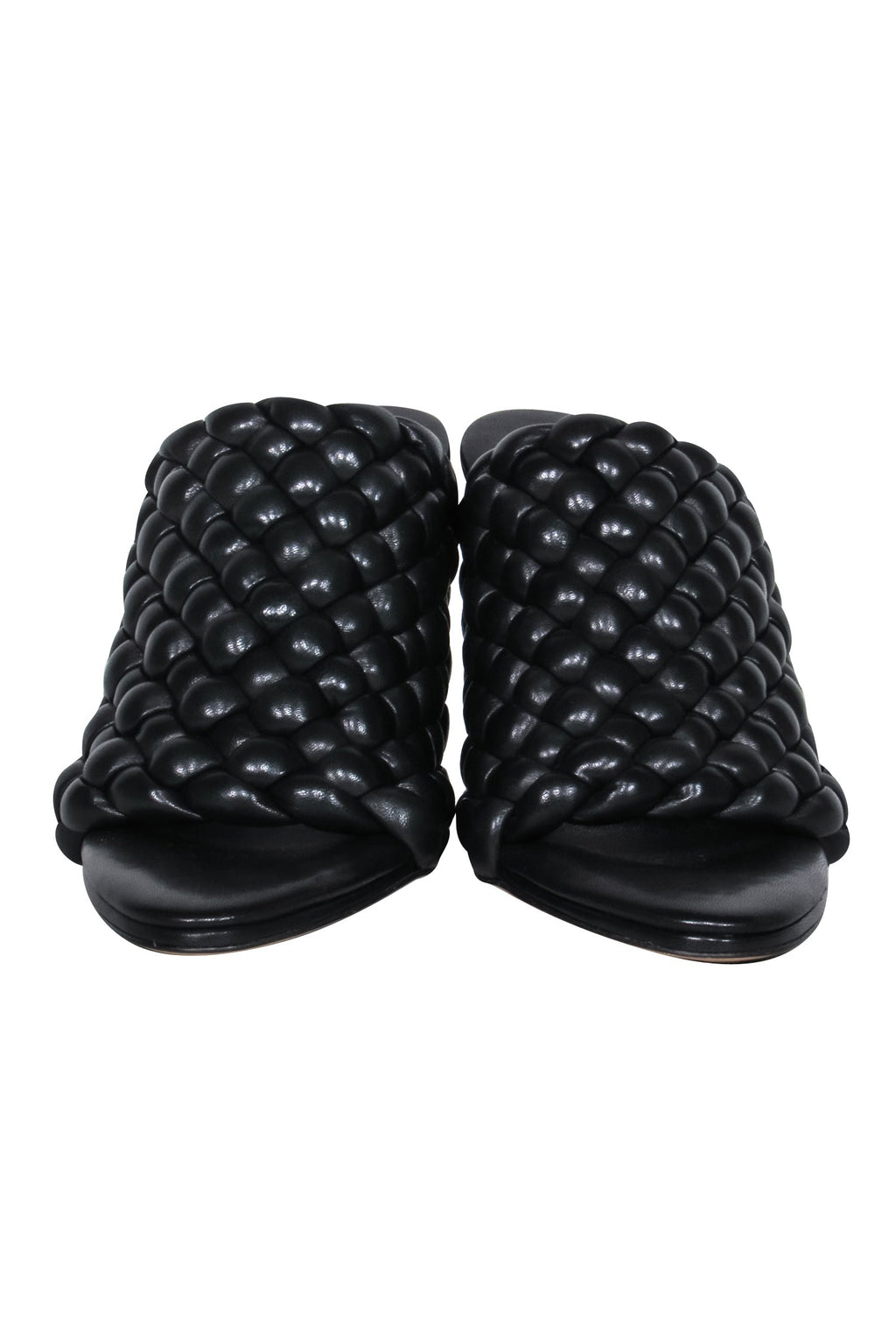 Bottega Veneta - Black Quilted Leather Mule Heel Sz 8