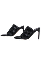 Bottega Veneta - Black Quilted Leather Mule Heel Sz 8