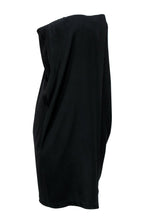 Bottega Veneta - Black Strapless Shift Dress w/ Drape Sz L