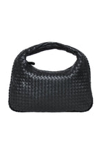Bottega Veneta - Black Woven Leather "Intrecciato" Hobo Bag